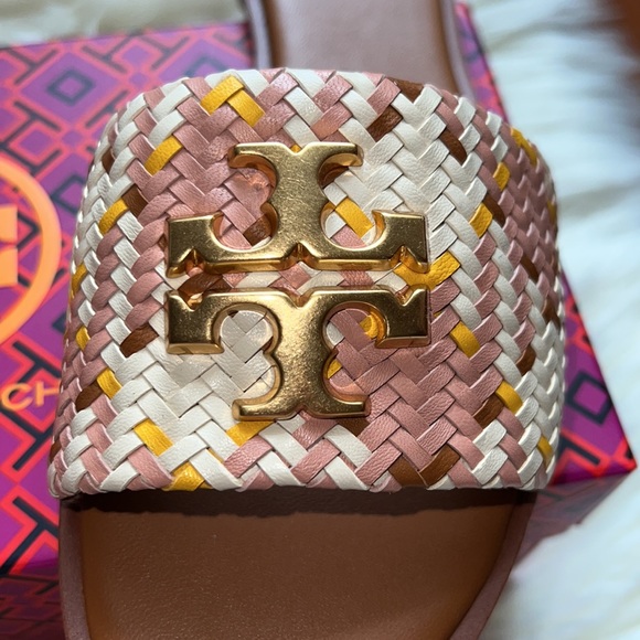 NWT Tory Burch Everly slide - Woven Nappa Leather size 8 - Picture 4 of 6